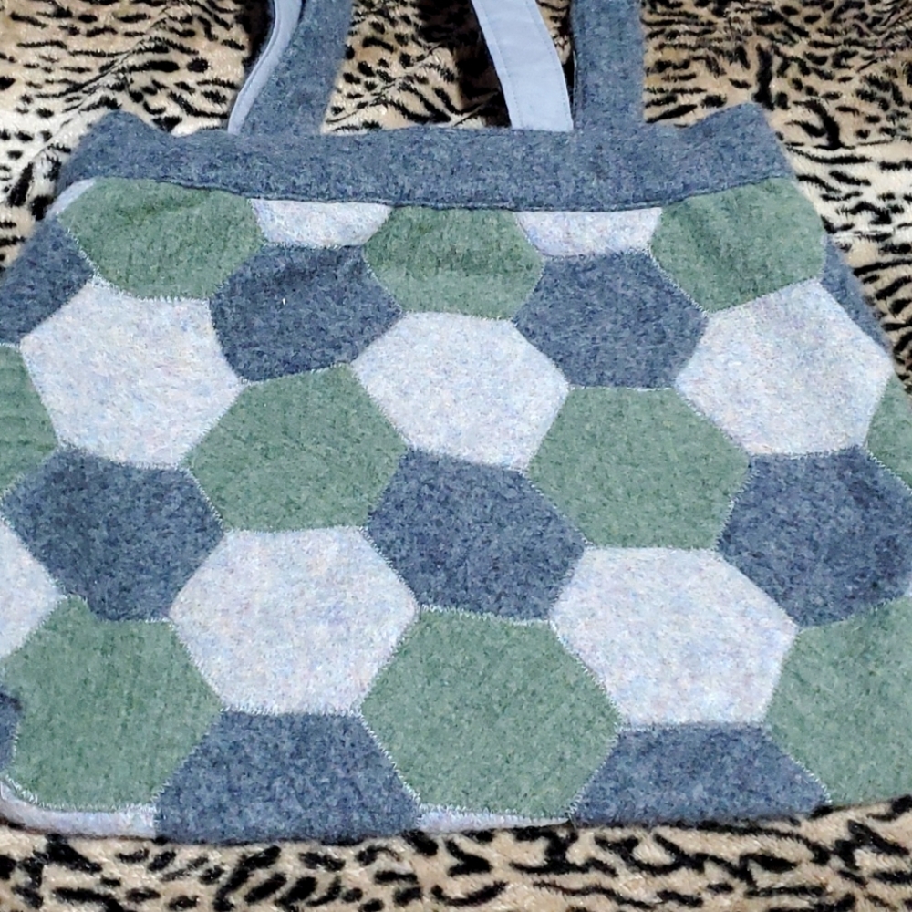 Wool lined brand new shoulder bag